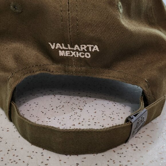 Senor Frogs Army/Military Green Brimmed Hat with Frog Themed Logo - Picture 4 of 10